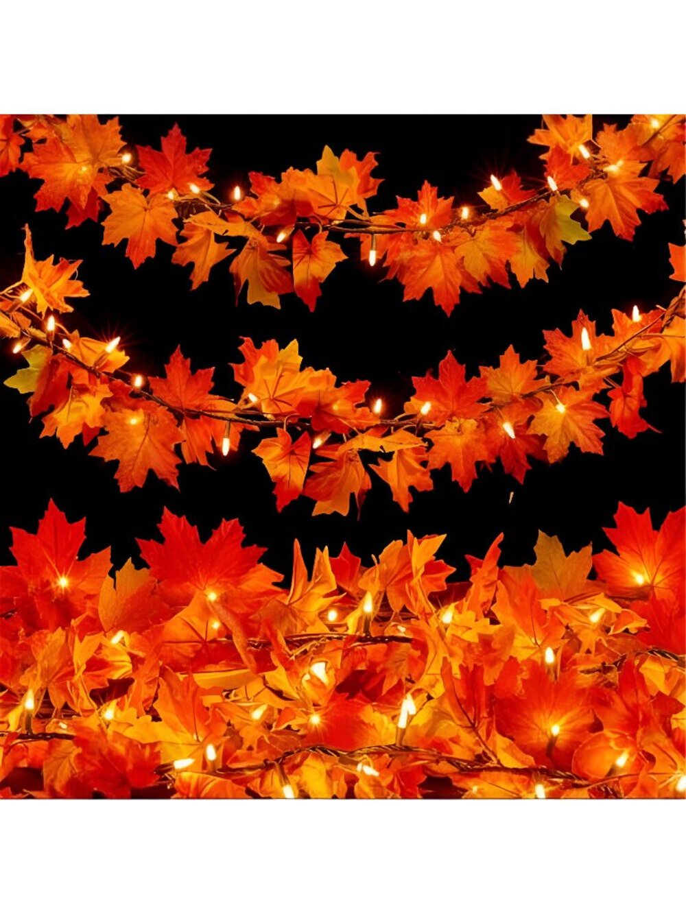 Fall Decor Fall Decorations for Home 9FT Plug in Fall Garland with
